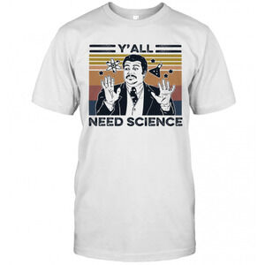 Neil Degrasse Tyson Yall Mothaas Need Science Retro T-Shirt